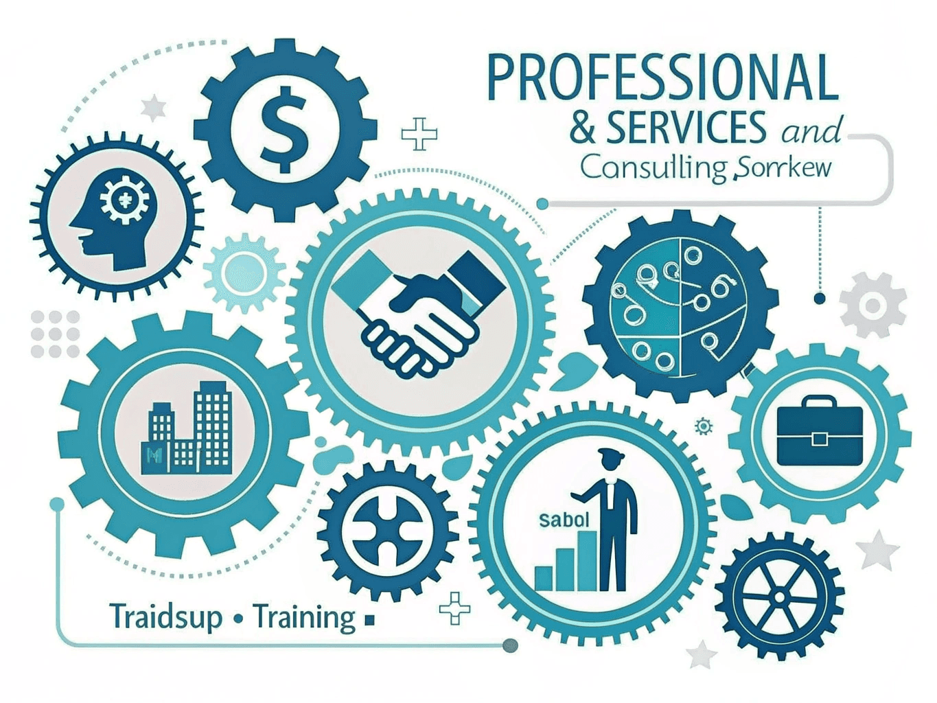 Professional consulting team providing healthcare technology services